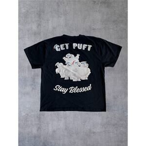 EHPlabs x Ghostbusters Shirt Mens XL Black Get Puft Stay Blessed Mini Pufts Gym